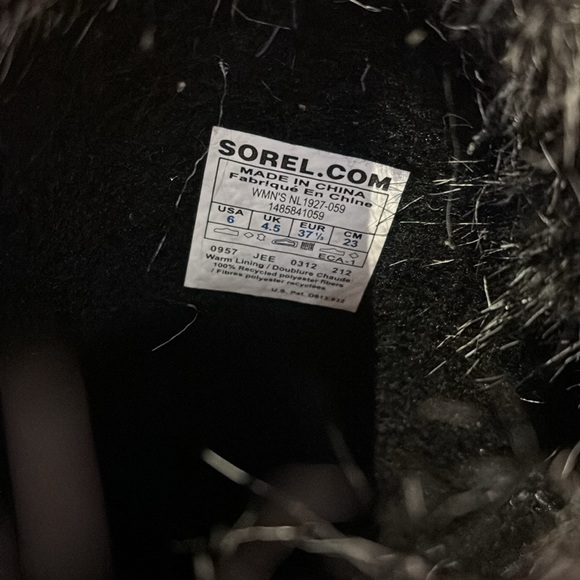 SOREL CATE THE GREAT LADIES BROWN GRAY WINTER SKI SNOW BOOTS-6M-1927-059 - Picture 11 of 14